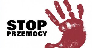 Ludzka ręka - plakat  Przemoc w Rodzinie