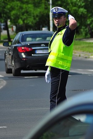 Policjant ruchu drogowego - Działania prewencyjne&quot; Boże Ciało&quot;