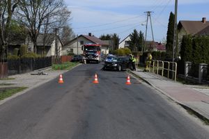 Zdarzenie drogowe w miejscowości Wola Baranowska z udziałem dwóch samochodów osobowych