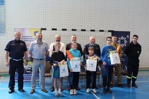 Powiatowy Turniej Bezpieczeństwa Ruchu Drogowego w Tarnobrzegu - laureaci szkół podstawowych z miasta Tarnobrzega oraz gmin Nowej Dęby, Gorzyc, Baranowa Sandomierskiego i Grębowa.