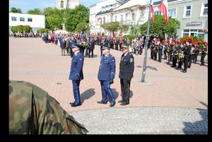 Delegacja KMP w Tarnobrzegu, podczas Święta Konstytucji 3 Maja - Plac Bartosza Głowackiego w Tarnobrzegu.
