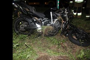 Wypadek drogowy  na drodze wojewódzkiej nr 781 relacji Stalowa -Wola - Tarnobrzeg, z udziałem nissana i motocykla.