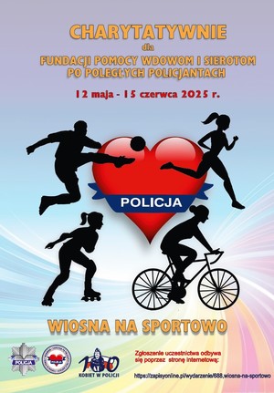 Plakat informujący o imprezie sportowej