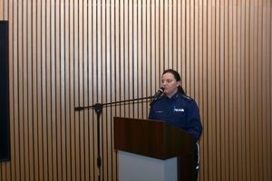 Mł. asp. Magdalena Kruk -Spotkanie z dyrektorami szkół