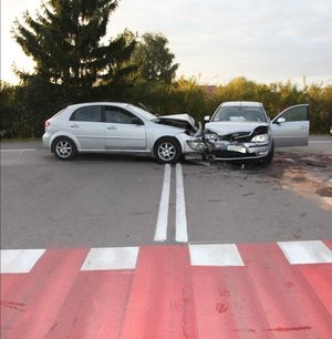 Zderzenie dwóch pojazdów w Gorzycach.