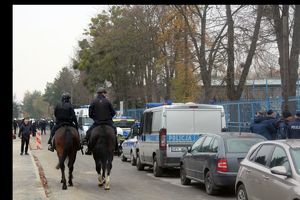 Policjanci zabezpieczali mecz piłki nożnej Stal Gorzyce – Czarni Jasło