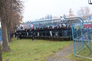 Policjanci zabezpieczali mecz piłki nożnej Stal Gorzyce – Czarni Jasło