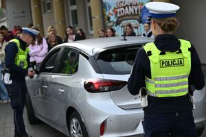 Policjanci podczas działań