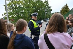 Policjanci podczas działań