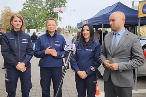 Policjanci podczas działań